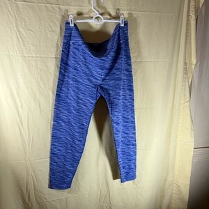 Lane Bryant Blue Leggings Stretchy Athletic Wear